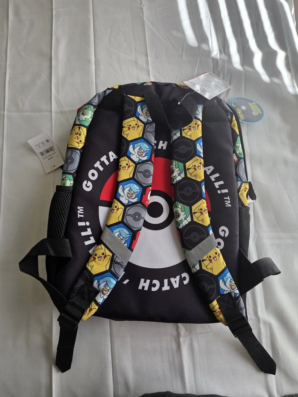 Pikachu Black Graphic Boys Backpack